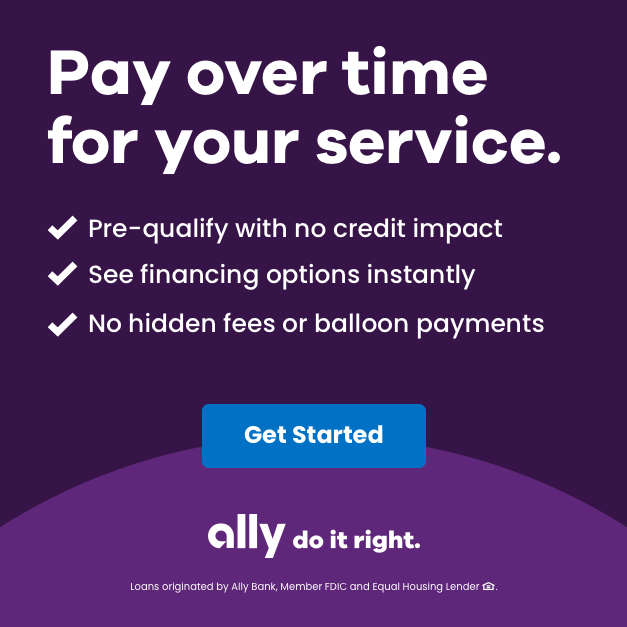 Apply for Ally Bank Financing through Bud Anderson Home Services